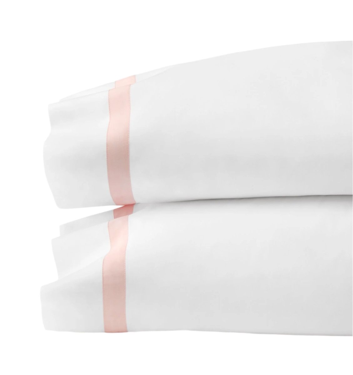 Pillowcases - Sferra Estate Bedding in Petal Pink at Fig Linens and Home