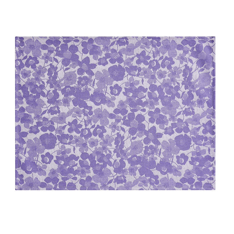 Placemat - a la carte mille fleurs purple coated placemat by le jacquard français