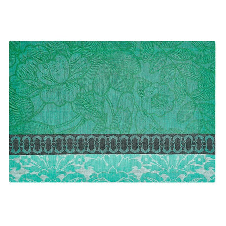 escapade tropicale green placemat by le jacquard français 2