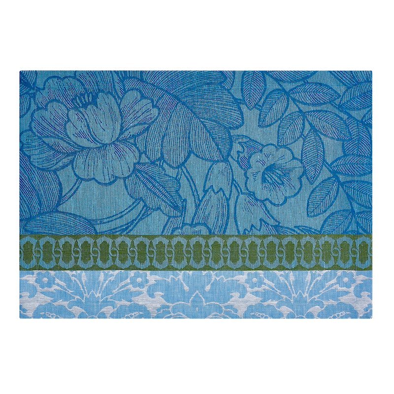 escapade tropicale blue placemat by le jacquard français 2