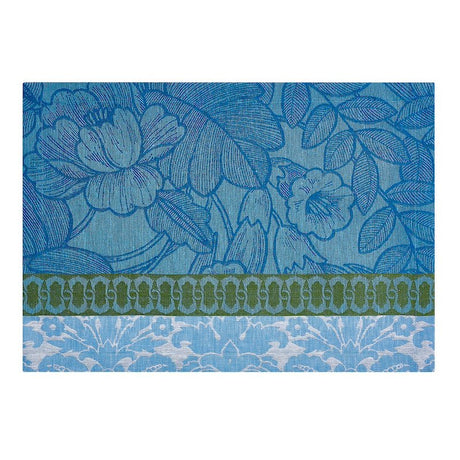 escapade tropicale blue placemat by le jacquard français 2