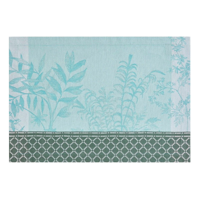 Placemat - Jardin d'eden blue placemat by le jacquard français | Table Linens at Fig Linens and Home