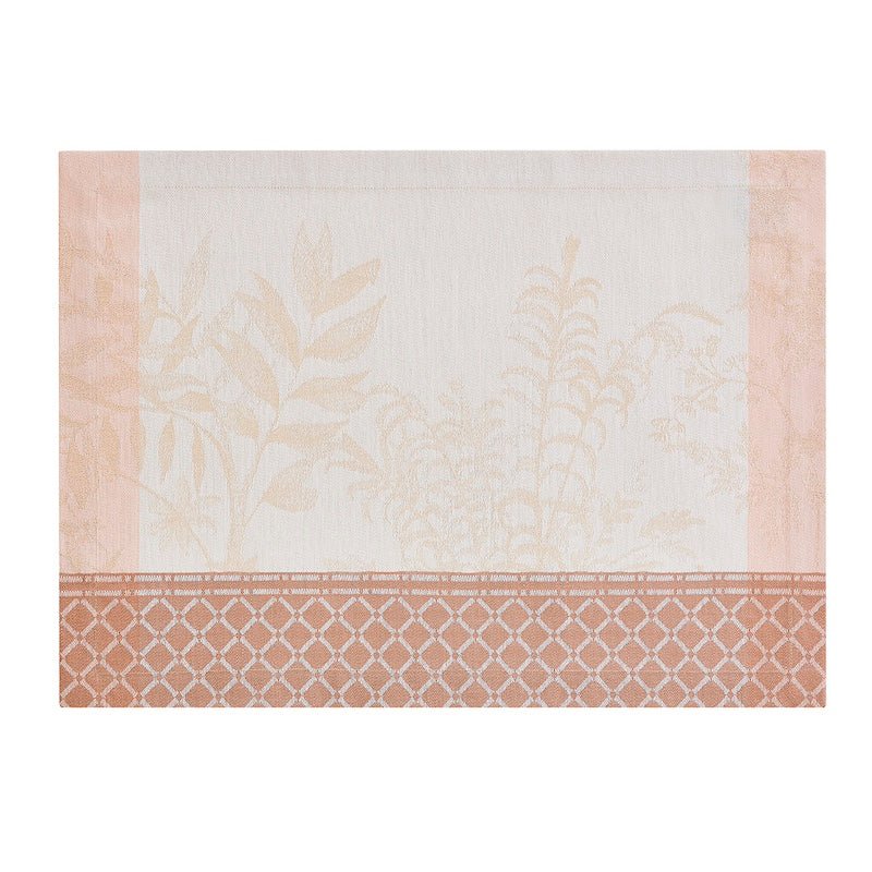 Placemat - Jardin d'eden beige table linens by le jacquard français at Fig Linens and Home