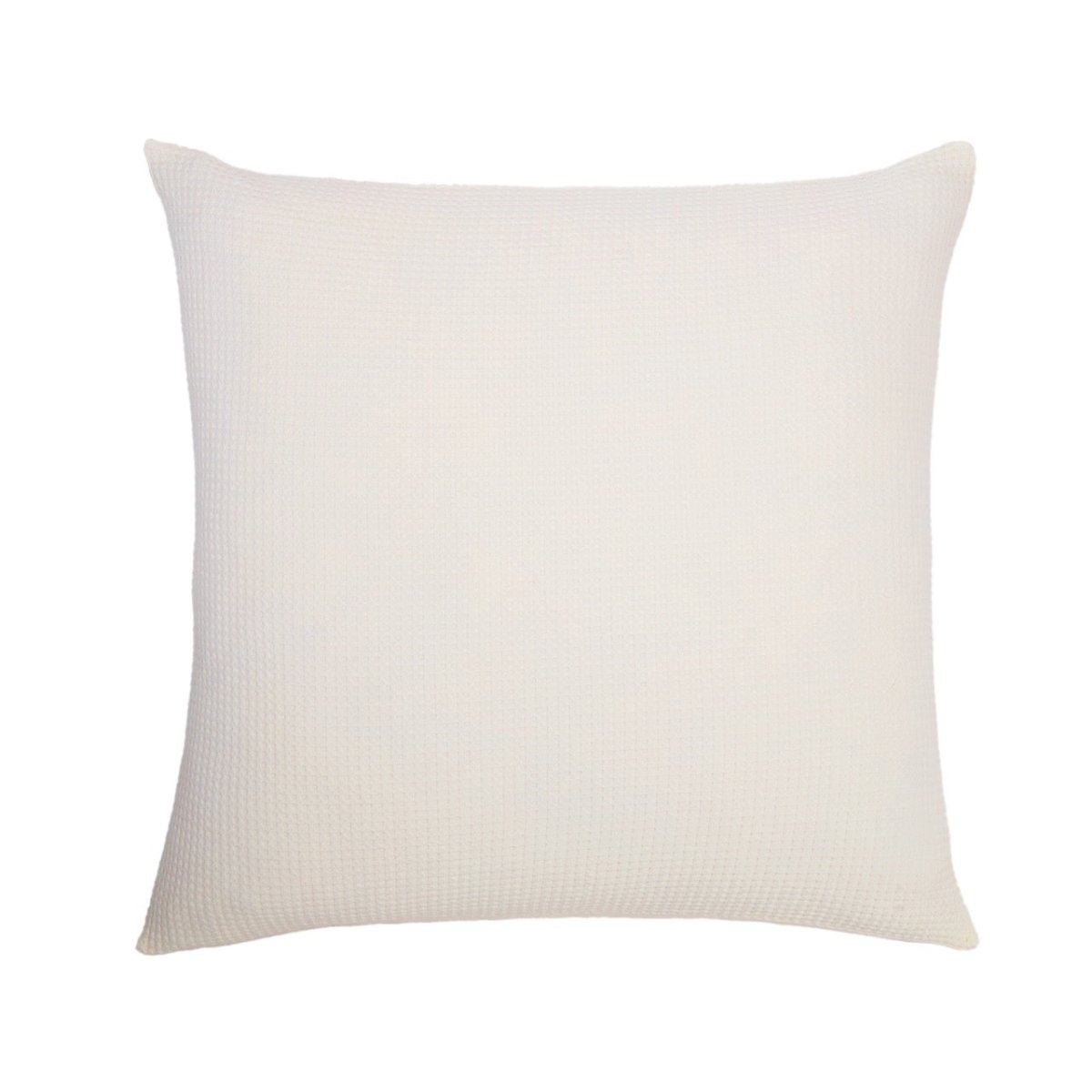 Euro Sham - Balboa Ivory Waffle Bedding - Pom Pom at Home at Fig Linens & Home