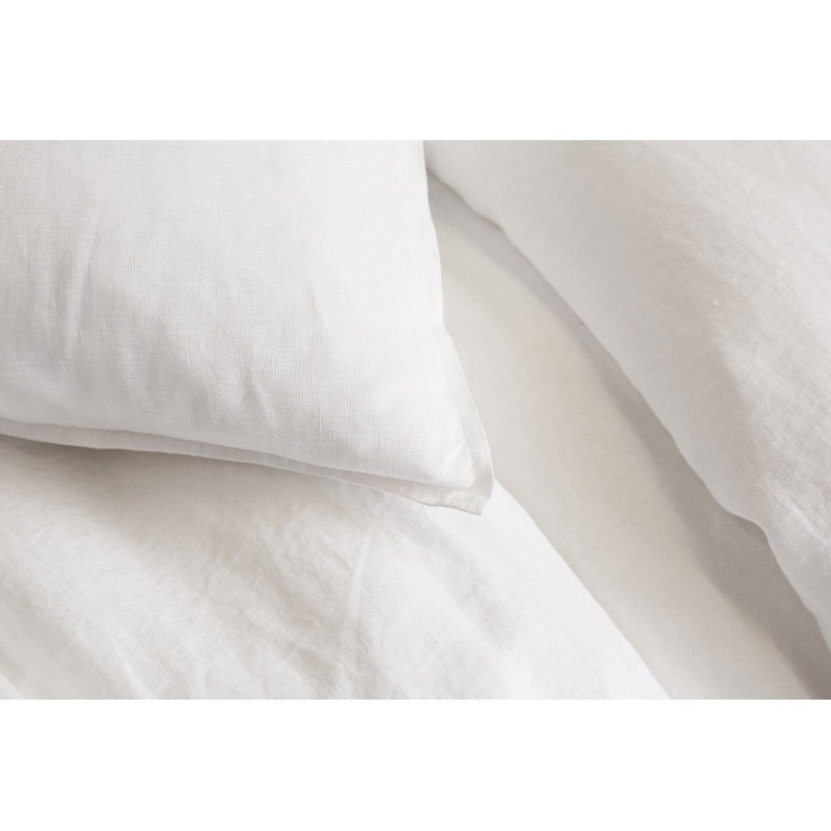 fig linens - pom pom at home - white linen shams