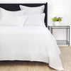 White Matelasse Coverlet - Pom Pom at Home Harbour White Bedding at Fig Linens and Home - Front
