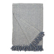 Julian Oversized Throw Blanket Blue Grey by Pom Pom at Home