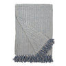 Julian Oversized Throw Blanket Blue Grey by Pom Pom at Home