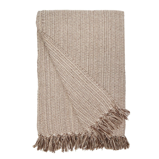 Julian Oversized Throw Blanket Walnut Brown by Pom Pom at Home