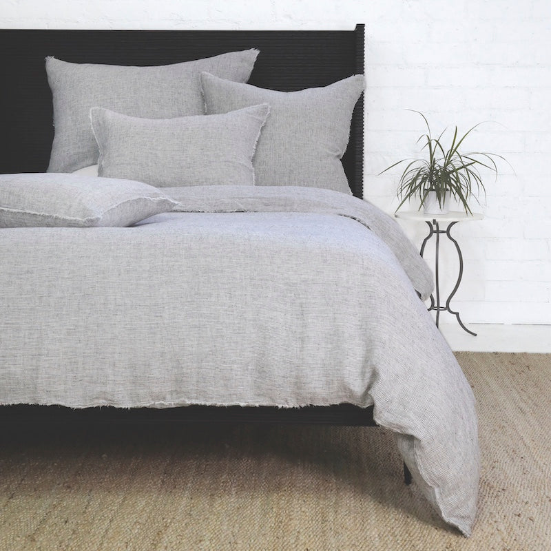 Logan Charcoal Bedding by Pom Pom at Home at Fig Linens and Home