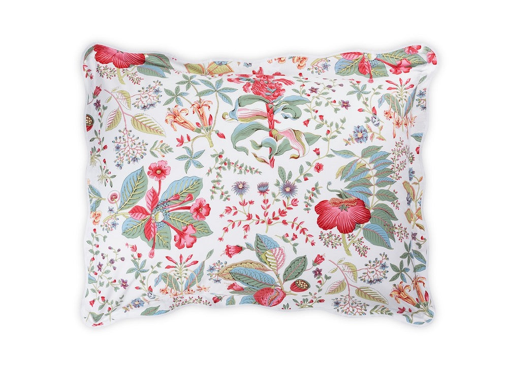 Matouk Schumacher - Fine Linens Bedding - Pomegranate Pink Coral Pillow Sham at Fig Linens and Home Online Boutique
