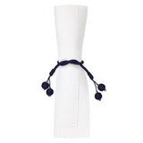Porto Navy Napkin Ring Detail 4 | Mode Living at Fig Linens and Home