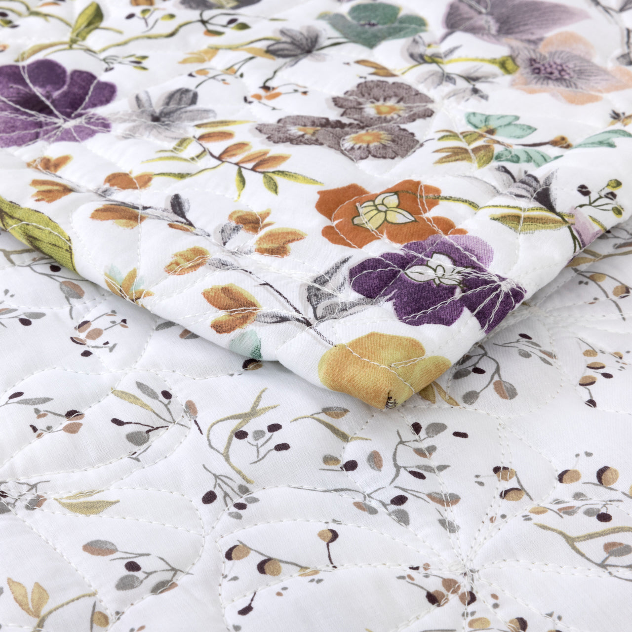 Fleurs Quilted Coverlet by Yves Delorme
