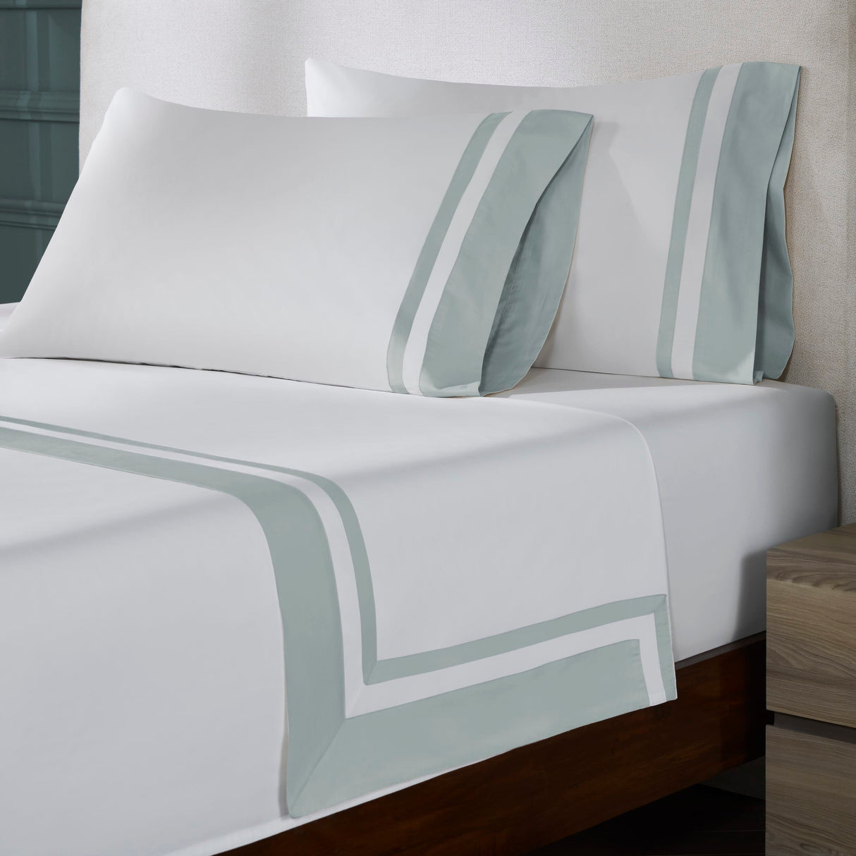 Stella Organic Cotton Percale Flat Sheet by Orchids Lux Home