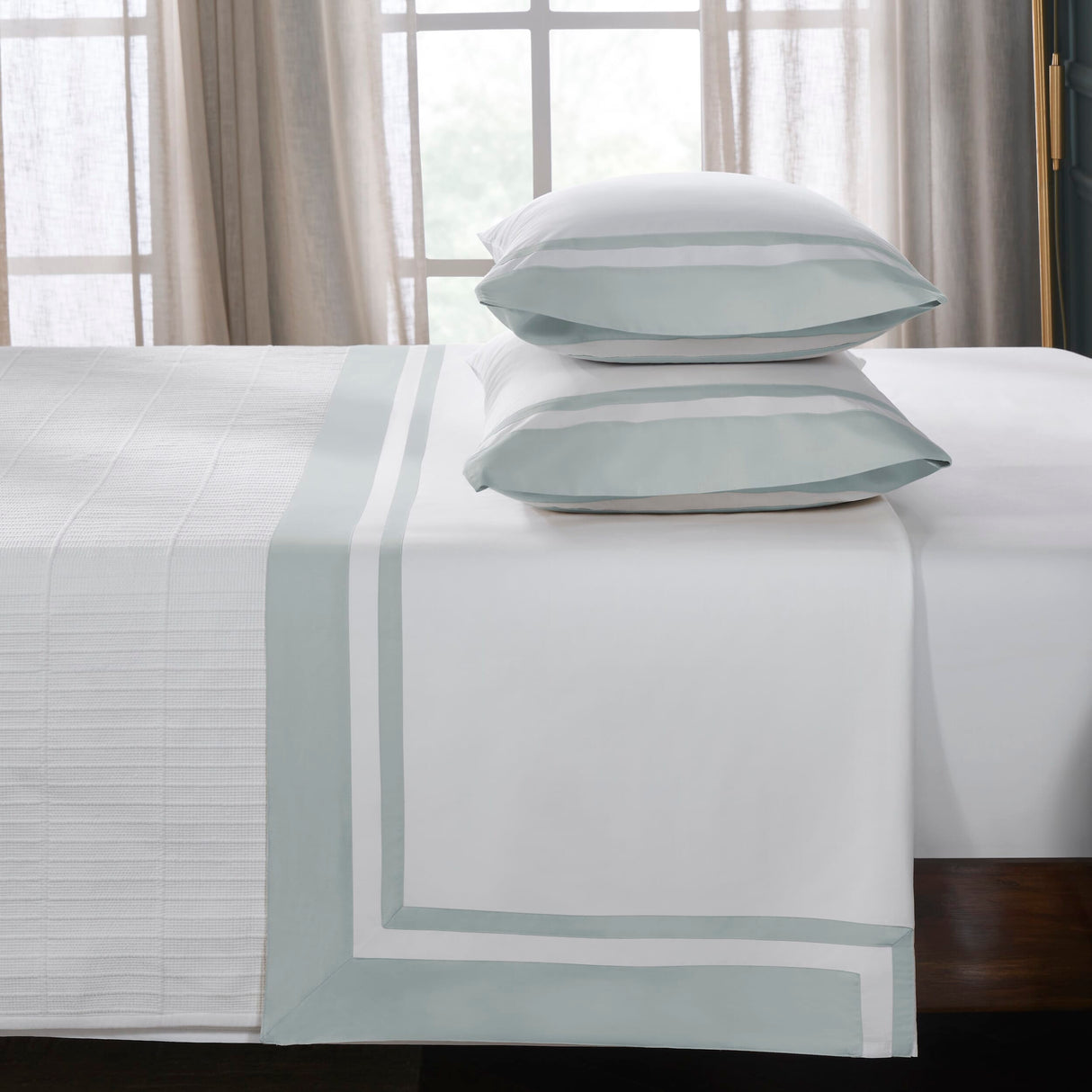 Stella Organic Cotton Percale Flat Sheet by Orchids Lux Home