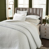 Charlton Cotton Jersey Channel Quilt by Orchids Lux Home - White Bedding