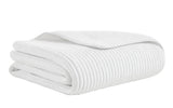 Charlton Cotton Jersey Channel Quilt by Orchids Lux Home - King White
