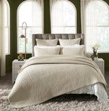 Charlton Cotton Jersey Channel Quilt by Orchids Lux Home - Oatmeal - View 1