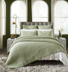 Charlton Cotton Jersey Channel Quilt by Orchids Lux Home - Melange Green View 1