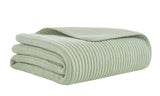 Charlton Cotton Jersey Channel Quilt by Orchids Lux Home - Melange Green View 4