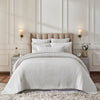 Charlton Cotton Jersey Channel Quilt by Orchids Lux Home - Melange Off-White View 1