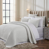 Charlton Cotton Jersey Channel Quilt by Orchids Lux Home - Melange Off-White View 2