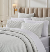 Charlton Cotton Jersey Channel Quilt by Orchids Lux Home - Melange Off-White View 3