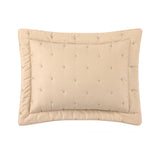 Boudoir Sham - Yves Delorme Triomphe Quilted Bedding in Dune - Organic Cotton Bedding