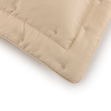 Sham Corner Detail - Yves Delorme Triomphe Quilted Bedding in Dune - Organic Cotton Bedding