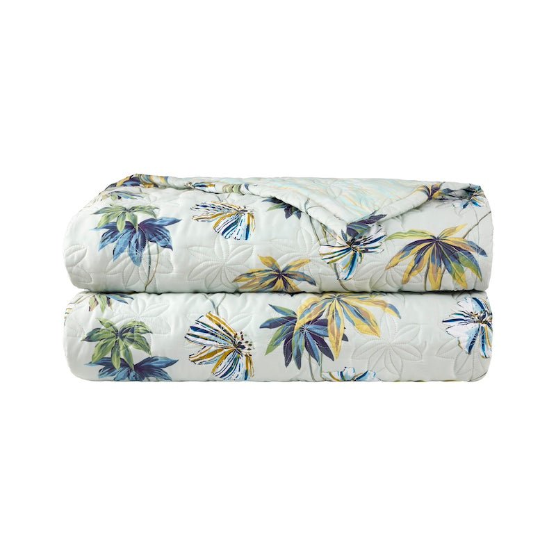 Quilted Coverlet - Tropical Quilts by Yves Delorme | Organic Cotton at Fig Linens and Home