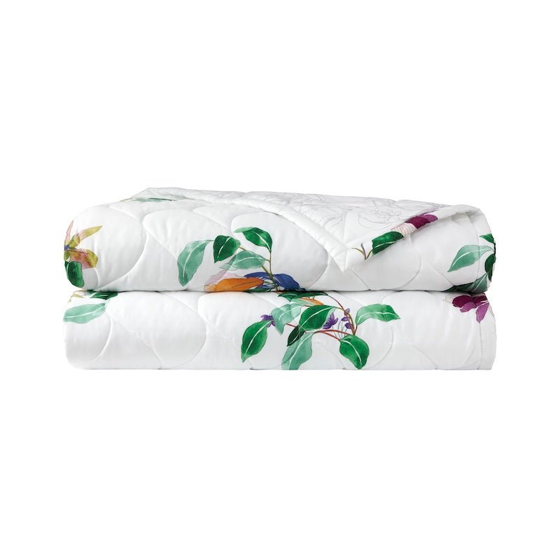 Yves Delorme Parfum Quilts - Floral Organic Cotton Quilted Coverlet at Fig Linens and Home