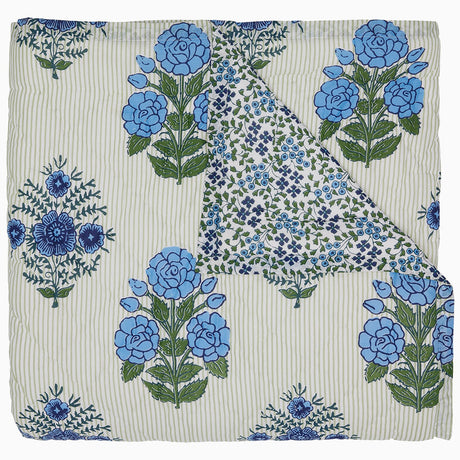Bipin Lapis Quilt by John Robshaw at Fig Linens and Home - 1