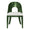 Worlds Away Rafferty Emerald Burl Wood Chair at Fig Linens and Home - Front