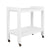 Bar Cart Angle View - Rockwell Minimalist Bar Cart in White Washed Oak by Worlds Away