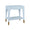 Angle View of End Table - Worlds Away Ronny Light Blue Side Table at Fig Linens and Home