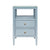 Roscoe Light Blue Side Table | Worlds Away Nightstand - Front View - Fig Linens and Home
