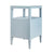 Roscoe Light Blue Side Table | Worlds Away Nightstand - back of table View - Fig Linens and Home