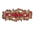 Candy Cane Bow Red/Green/Gold Table Runner | Kim Seybert at Fig Linens and Home