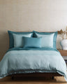 Ready-to-bed 2.0 Duvet Aqua/Caribbean by Ann Gish at Fig Linens and Home