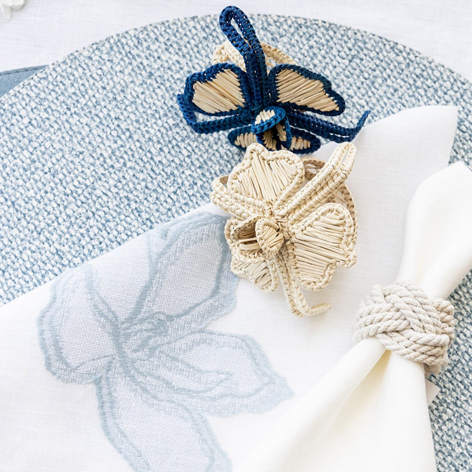 Remy Blue & Gray Placemat | Mode Living at Fig Linens and Home