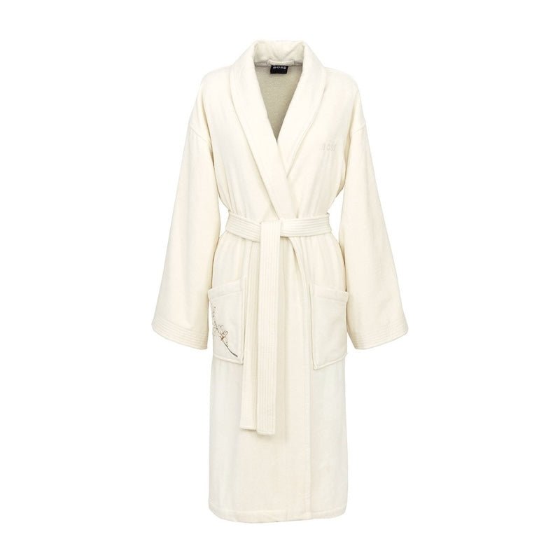 Robe Front - Almond Flowers Women&#39;s Robe by Hugo Boss Home | Yves Delorme at Fig Linens and Home