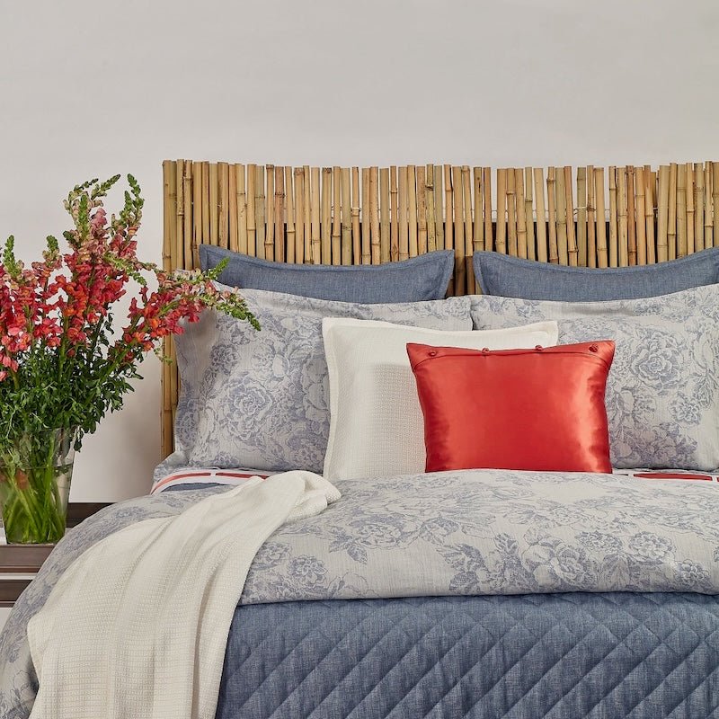 Duvet Sets - Blue Roses Duvet Set by Ann Gish at Fig Linens and Home - Art of Home