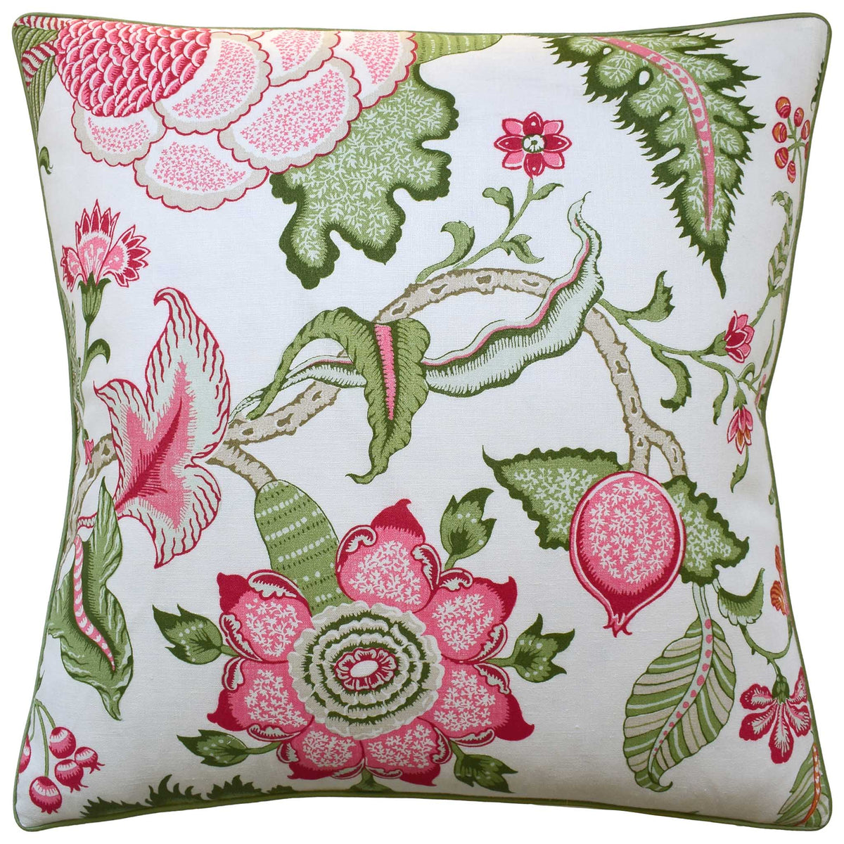 Arborvitae Pink Leaf Decorative Pillow by Ryan Studio at Fig Linens and Home | Schumacher Fabric