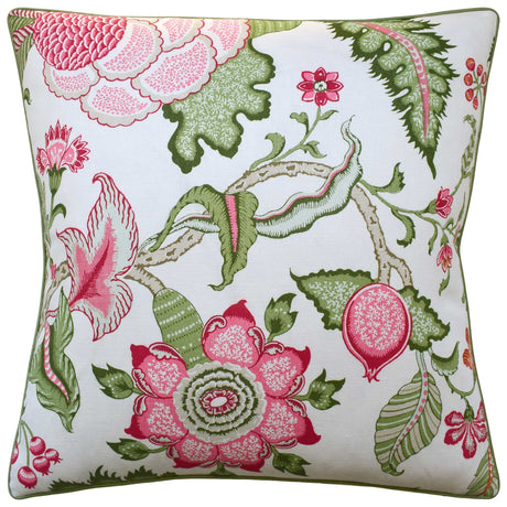 Arborvitae Pink Leaf Decorative Pillow by Ryan Studio at Fig Linens and Home | Schumacher Fabric