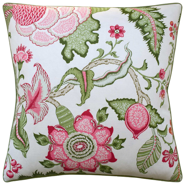 Arborvitae Pink Leaf Decorative Pillow by Ryan Studio at Fig Linens and Home | Schumacher Fabric
