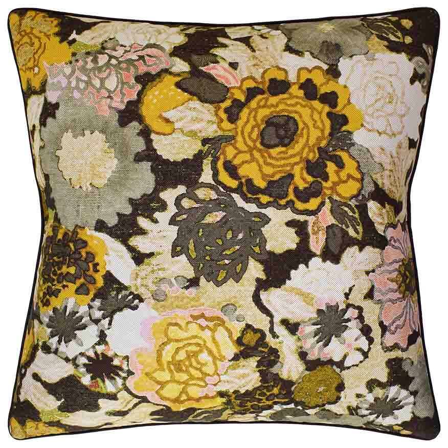 Arioso Petal and Coin Decorative Throw Pillow | Ryan Studio at Fig Linens and Home - Lee Jofa Fabric