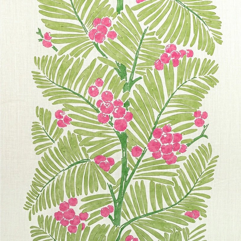 Palmar Print Spring | Brunschwig & Fils Fabric for Ryan Studio Decorative Pillows