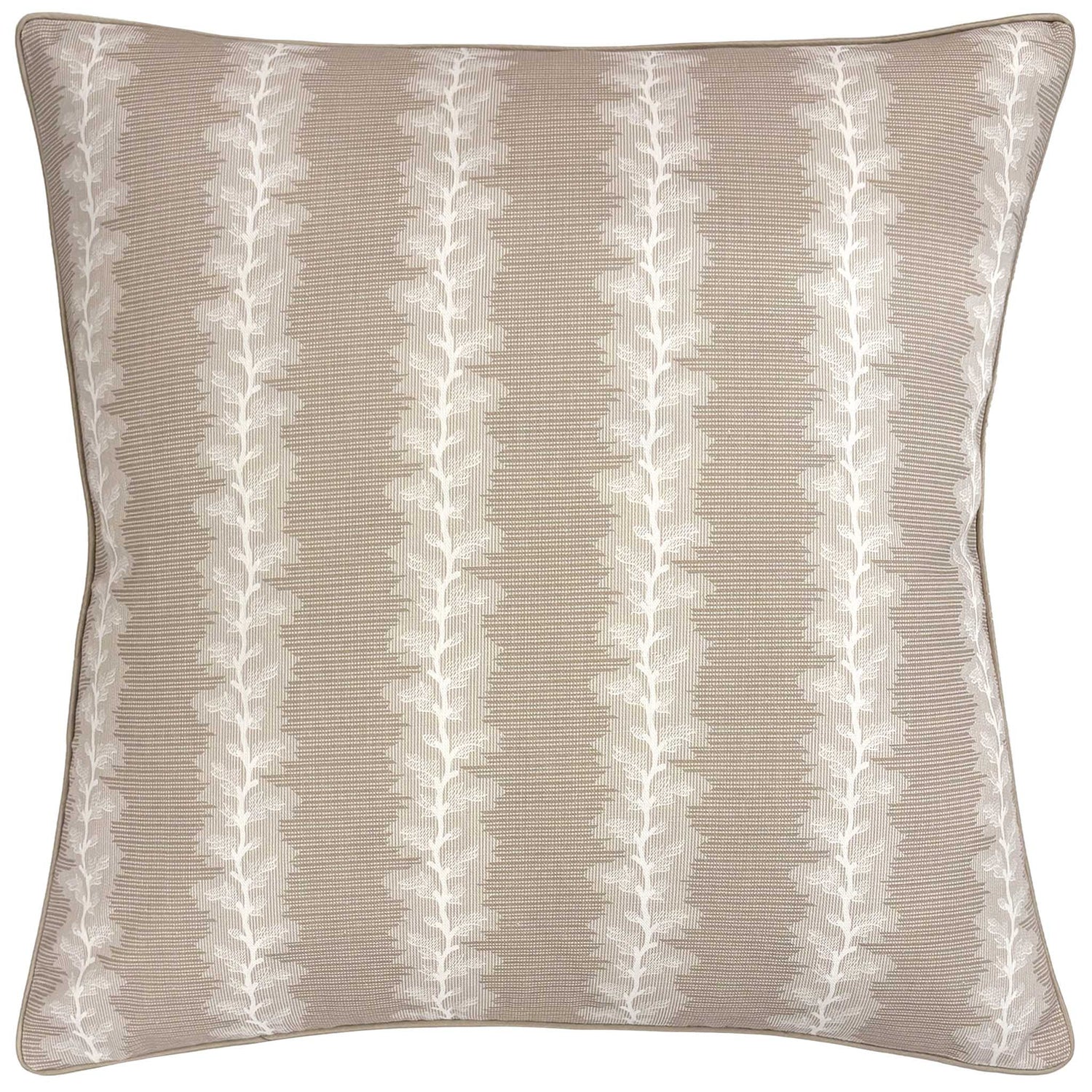 Ryan Studio French Stripe Beige Throw Pillow at Fig Linens and Home - Anna French Thibaut Fabric
