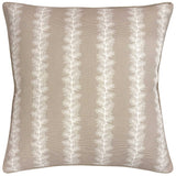 Ryan Studio French Stripe Beige Throw Pillow at Fig Linens and Home - Anna French Thibaut Fabric