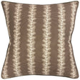 French Stripe Brown Decorative Pillow by Ryan Studio at Fig Linens and Home
